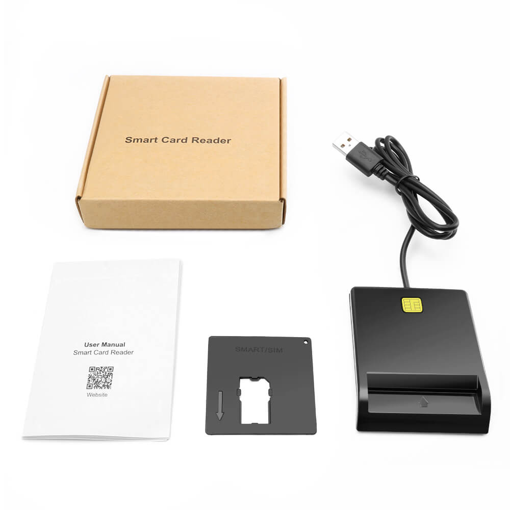 Allkei Factory Portable Usb Smart Emv Multi Ic Id Chip Card Reader ISO 7816 USB 2.0 Full Speed ATM Card Reader 