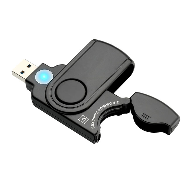  Promotional Good Quality Dual Slots Memory Usb Card Reader with CE FCC 2-in-1 USB 3.0 SD/TF Card Reader