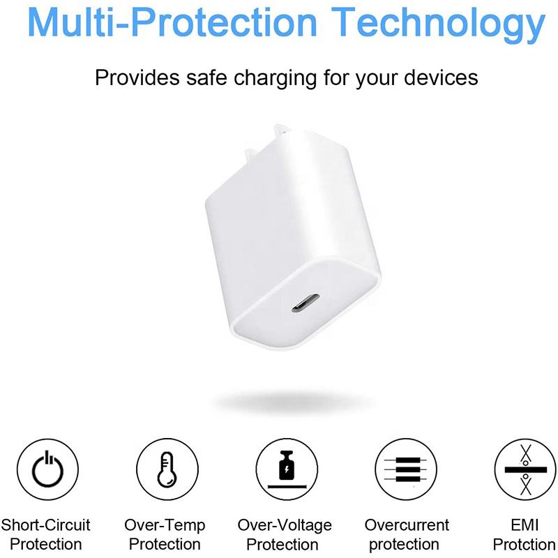 Manufacturer for IPhone 12/13 Pro USB Type C Fast Charger Adapter 20W PD Wall Charger