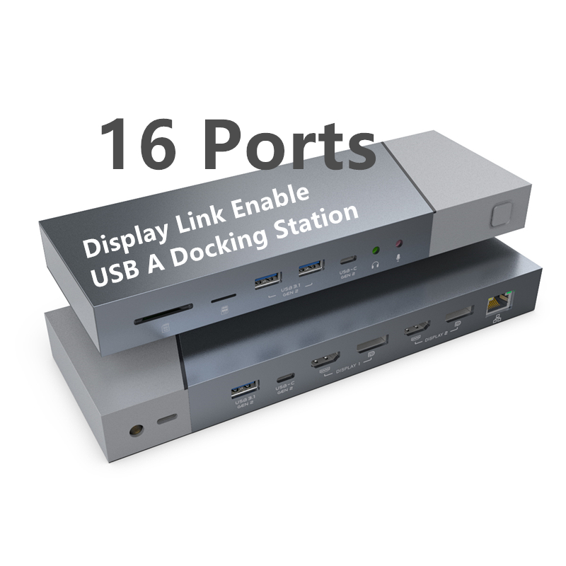 Dual 4K 60HZ HDMI 5K 60HZ Display Port USB A Universal Type C Display Link Docking Stations
