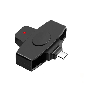 Type C PocketMate Smart Card Reader OTG CAC Readers ISO7816 CAS Card Reader with Type C Connector CSCR3