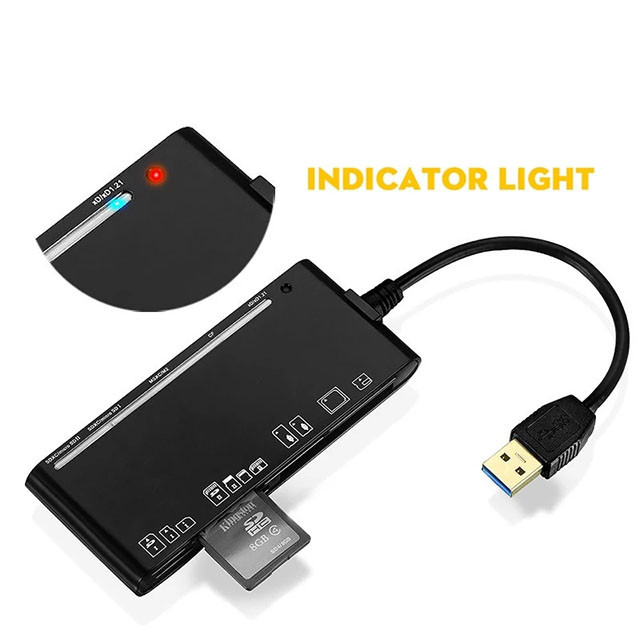 Allkei Factory wholesale high quality USB CF Card Reader Writer with 7