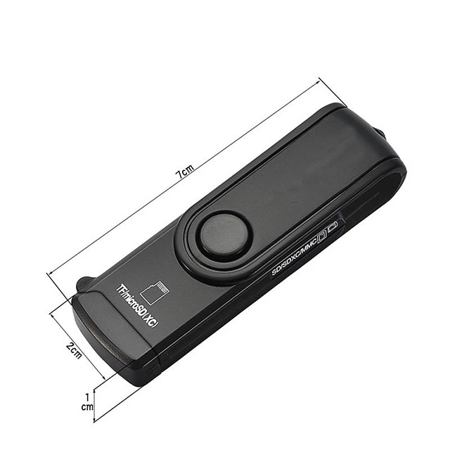 Shenzhen factory mini 2 slots usb3.0 card reader adapter with ROHS